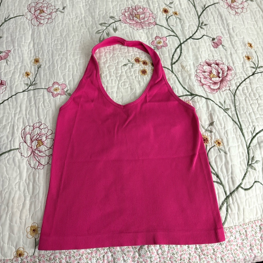 Pink Women's Halter Top
